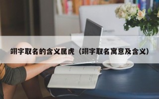 翊字取名的含义属虎（翊字取名寓意及含义）