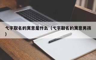 弋字取名的寓意是什么（弋字取名的寓意男孩）