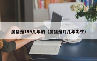 属猪是199几年的（属猪是几几年出生）