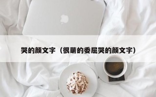 哭的颜文字（很萌的委屈哭的颜文字）