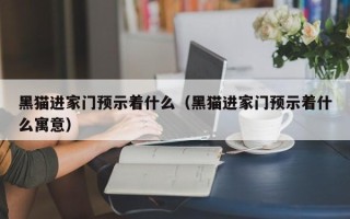 黑猫进家门预示着什么（黑猫进家门预示着什么寓意）