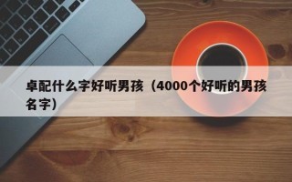 卓配什么字好听男孩（4000个好听的男孩名字）