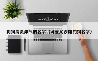 狗狗高贵洋气的名字（可爱又沙雕的狗名字）