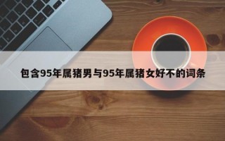 包含95年属猪男与95年属猪女好不的词条