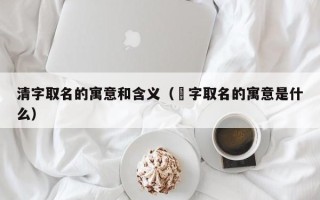 清字取名的寓意和含义（珮字取名的寓意是什么）