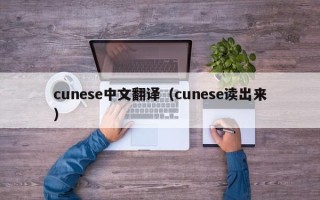 cunese中文翻译（cunese读出来）