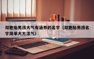 双胞胎男孩大气有涵养的名字（双胞胎男孩名字简单大方洋气）