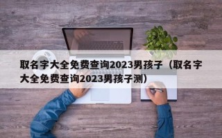 取名字大全免费查询2023男孩子（取名字大全免费查询2023男孩子测）