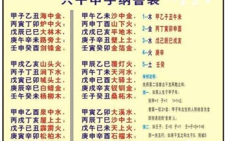 纳音年命表(纳音年命表2020)