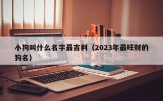 小狗叫什么名字最吉利（2023年最旺财的狗名）