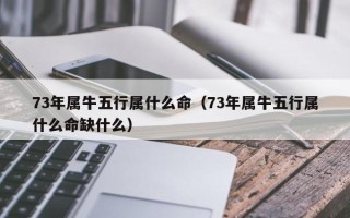 73年属牛五行属什么命（73年属牛五行属什么命缺什么）