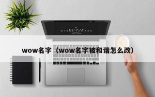 wow名字（wow名字被和谐怎么改）