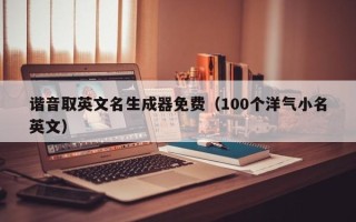 谐音取英文名生成器免费（100个洋气小名英文）