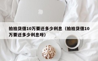 拍拍贷借10万要还多少利息（拍拍贷借10万要还多少利息呀）