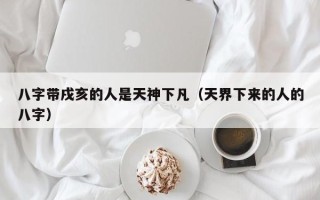 八字带戌亥的人是天神下凡（天界下来的人的八字）