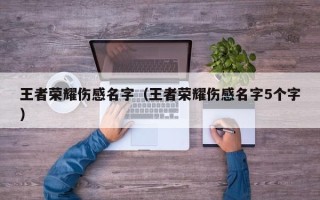 王者荣耀伤感名字（王者荣耀伤感名字5个字）