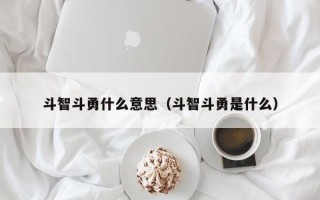 斗智斗勇什么意思（斗智斗勇是什么）